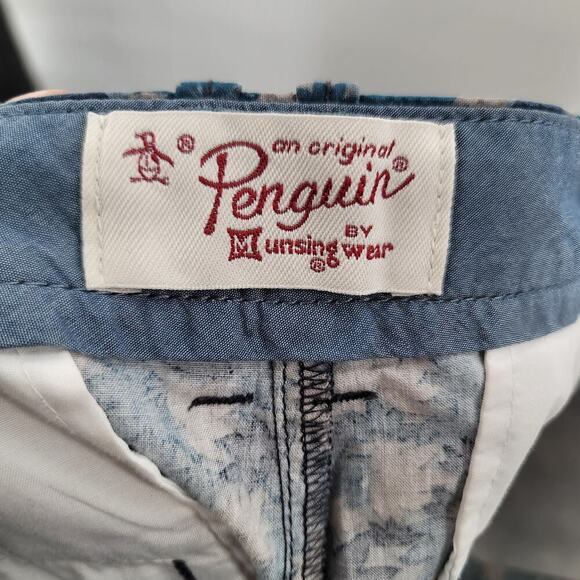 Original Penguin Men's Casual Shorts Size 32 Leaf pattern - Picture 3 of 6